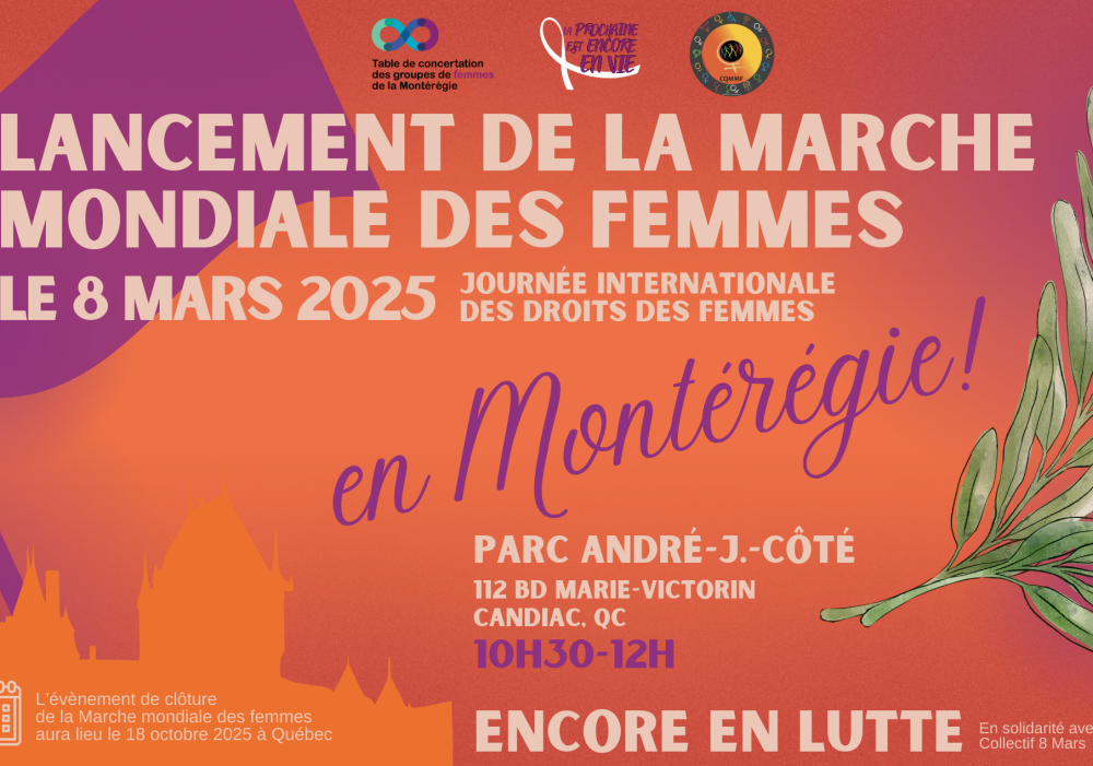 Lancement de la marche mondiale des femmes 